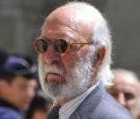 Jean-Pierre Marielle aux obsèques de Bruno Cremer, en l'église Saint-Thomas d'Aquin, dans le VIIe arrondissement de Paris, le 13 août 2010.
