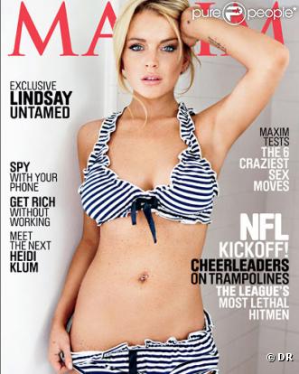Lindsay Lohan en couverture de Maxim de septembre 2010