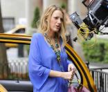 Blake Lively sur le tournage de Gossip Girl à New Girl, le 18 août 2010