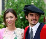Les jeunes mariés Miranda Kerr et Orlando Bloom