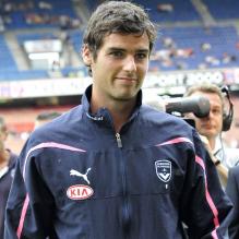 Yoann Gourcuff au Parc des Princes le 22 août 2010, pour ses dernières minutes sous le maillot marine des Girondins de Bordeaux. Le milieu de terrain de 24 ans rejoint l'OL pour 22 millions d'euros.