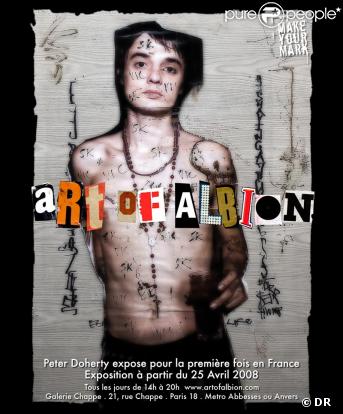 Pete Doherty expose son art à Paris : Art of Albion
