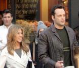 Jennifer Aniston et Vince Vaughn sur le tournage de La Rupture en 2006<br />