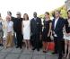 Les membres du jury lors de l'ouverture du festival du film francophone d'Angoulême le 25 août 2010