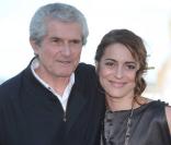 Claude Lelouch et Audrey Dana lors du photocall du film Ces Amours-là lors du Festival d'Angoulême, le 28 août 2010