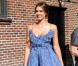Jessica Alba se rendant sur le plateau de l'émission  The Late Show With David Letterman  à New York, le 30 août 2010 