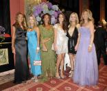 Nicole Coullier, Cyrielle Clair, Katia Toledano, Anouchka Delon, Véronic DiCaire et Arielle de Rothschild lors du Grand Bal de Deauville, le 28 août 2010