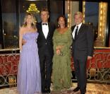 Arielle de Rothschild, Dominique Desseigne et Monsieur et Madame Sidney Toledano lors du Grand Bal de Deauville, le 28 août 2010