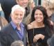Jean-Paul Belmondo et Barbara Gandolfi le 15 juin 2010, lors de l'anniversaire de Johnny Hallyday.
