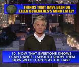 Ellen DeGeneres, invitée du Late Show with David Letterman