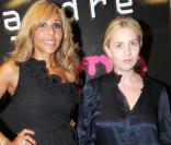 Cathy Guetta et Lolita Chammah à la présentation de la collection Tweety by Cathy Guetta pour André, aux Galeries Lafayette, à Paris