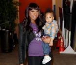 Jennifer Hudson et son fils David Jr. à New York, le 15 septembre 2010
