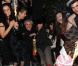 Sarah Lelouch, Salomé Lelouch, Audrey Dana, Claude Lelouch, Sabaya  Lelouch, Valérie, Tess, Sachka lors de la soirée à L'Arc pour fêter la  sortie de Ces Amours-là et les 50 ans des Films 13 à Paris le 12  septembre 2010