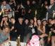 Sarah Lelouch, Salomé Lelouch, Audrey Dana, Claude Lelouch, Sabaya  Lelouch, Valérie, Tess, Sachka et Simon lors de la soirée à L'Arc pour fêter la  sortie de Ces Amours-là et les 50 ans des Films 13 à Paris le 12  septembre 2010