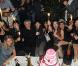 Sarah Lelouch, Salomé Lelouch, Audrey Dana, Claude Lelouch, Sabaya  Lelouch, Valérie, Tess, Sachka et Simon lors de la soirée à L'Arc pour fêter la  sortie de Ces Amours-là et les 50 ans des Films 13 à Paris le 12  septembre 2010