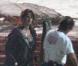 Johnny Depp, Ian McShane et Penélope Cruz sur le tournage de Pirates des Caraïbes 4 à Hawaï le 31 août 2010