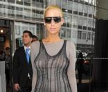 Amber Rose lors du défilé Topshop le 19 septembre 2010 à Londres