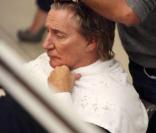 Rod Stewart au salon de coiffure Daniel Galvin. 21/09/2010