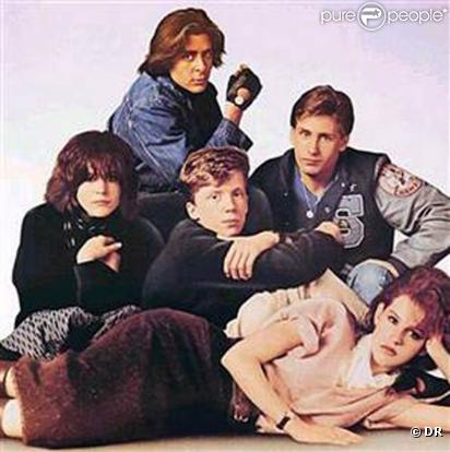 Des images de  The Breakfast Club , de John Hughes, sorti en 1985.