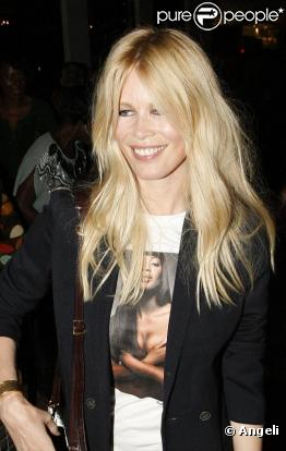 Claudia Schiffer lors de la soirée Naomi Campbell/Dolce & Gabbana à Londres, le 21 septembre 2010