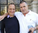 Gérard Miller et Jean-Marie Bigard à l'inauguration de l'événement Coeur de Vies, à Paris, le 22 septembre 2010.