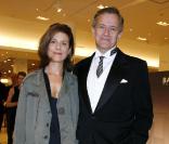 Francis Huster et Marina Foïs lors de l'inauguration du nouvel espace homme du Bon Marché, le 21 septembre à Paris