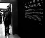 Loïc Prigent qui inaugurait son exposition L'Homme au Bon Marché, le 21 septembre à Paris