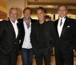 Pierre Arditi, Stéphane Freiss, Richard Berry et Francis Huster lors de l\'inauguration du nouvel espace homme du Bon Marché, le 21 septembre à Paris