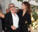 Roberto Cavalli et Elisabetta Canalis lors du défilé Roberto Cavalli à Milan, le 27 septembre 2010