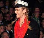 John Galliano lors du défilé Dior à Paris le 1er octobre 2010