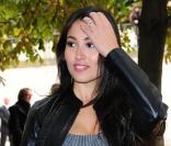 Mme Besson lors du défilé Dior à Paris le 1er octobre 2010