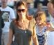 David Charvet et Brooke Burke avec leurs enfants à Los Angeles. Une famille formidable.