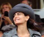 Irene Salvador lors du Qatar Prix de l'Arc de Triomphe à l'hippodrome de Longchamp le 3 octobre 2010