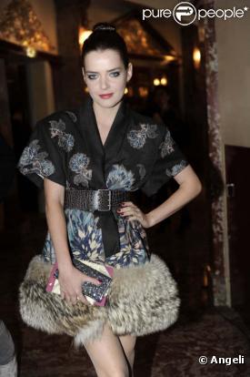 Roxane Mesquida au 40e anniversaire de Kenzo, le 5 octobre 2010, au Cirque d'hiver.