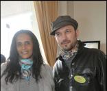 Vincent Perez et sa femme.