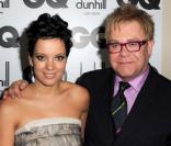 Lily Allen et Elton John, aux GQ Awards à Londres, le 2 septembre 2008 