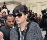 Lily Allen au défilé Chanel au Grand Palais à Paris, le 5 octobre 2010