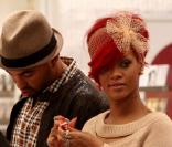 Rihanna faisant du shopping avec son petit-ami Matt Kemp à Paris, le 7 octobre 2010 