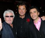 Cerrone, Koen Vandenhoeck et Ariel Wizman lors de la soirée d'anniversaire des 10 ans de Power Plate au club 104 à Paris le 11 octobre 2010
