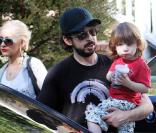 Christina Aguilera et son mari Jordan Bratman, avec leur fils Max 
