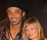 Yannick Noah et Isabelle à la soirée Fall in love with NY, à la Villa Emerige, à Paris. 14/10/2010