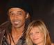 Yannick Noah et Isabelle à la soirée Fall in love with NY, à la Villa Emerige, à Paris. 14/10/2010