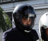 Jean-Luc Delarue quitte le commissariat de Nanterre, le 14 septembre 2010