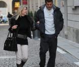 Jùlio César et sa femme Susanna Werner en balade à Milan, le 18 octobre 2010