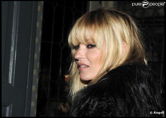 Kate Moss lors de la soirée de lancement du nouvel album de Bryan Ferry à Londres le 19/10/10