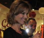 Eva Herzigova lors de l\'ouverture de la boutique Convivio en Italie. Le 19/10/10