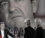 Arlette Chabot, Laurence Ferrari et Anne-Sophie Lapix sur le plateau du  Grand Journal  de Canal+, le 15 octobre 2010