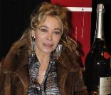 Grace de Capitani lors de la soirée de lancement du champagne mathusalem Amour de Deutz 2002 créé par Christofle et présenté à Paris le 21 octobre 2010 