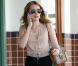 Pour la jeune Emma Roberts, le slim flirte avec la taille haute et son allure mi-danseuse mi-rockeuse est boostée par un it-sac Chloé. La paire de lunettes vintage est parfaite. Bravo Emma ! 