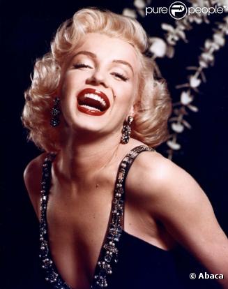 Marilyn Monroe, mythique avec sa bouche rouge glamour a inspiré toutes les vedettes d'Hollywood.